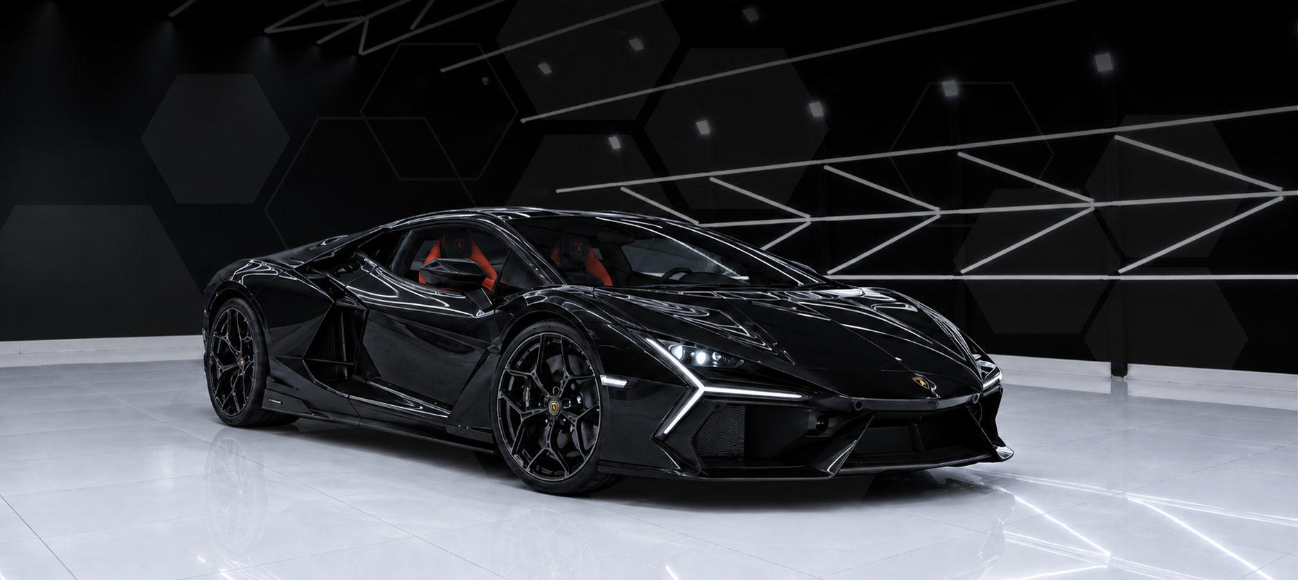 Lamborghini negro: explora la protección exterior y accede al interior